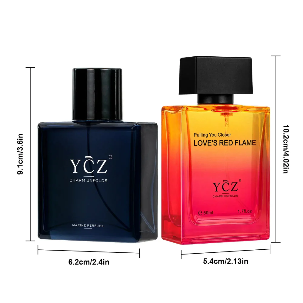 YCZ Midnight Marine & Love's Red Flame Eau De Parfum - Image 3