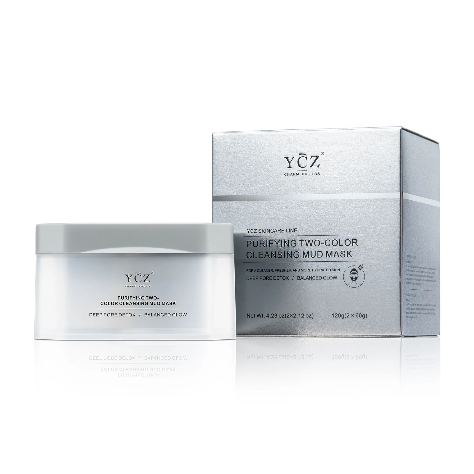 YCZ Purifying Two-Color Cleansing Mud Mask - Image 4